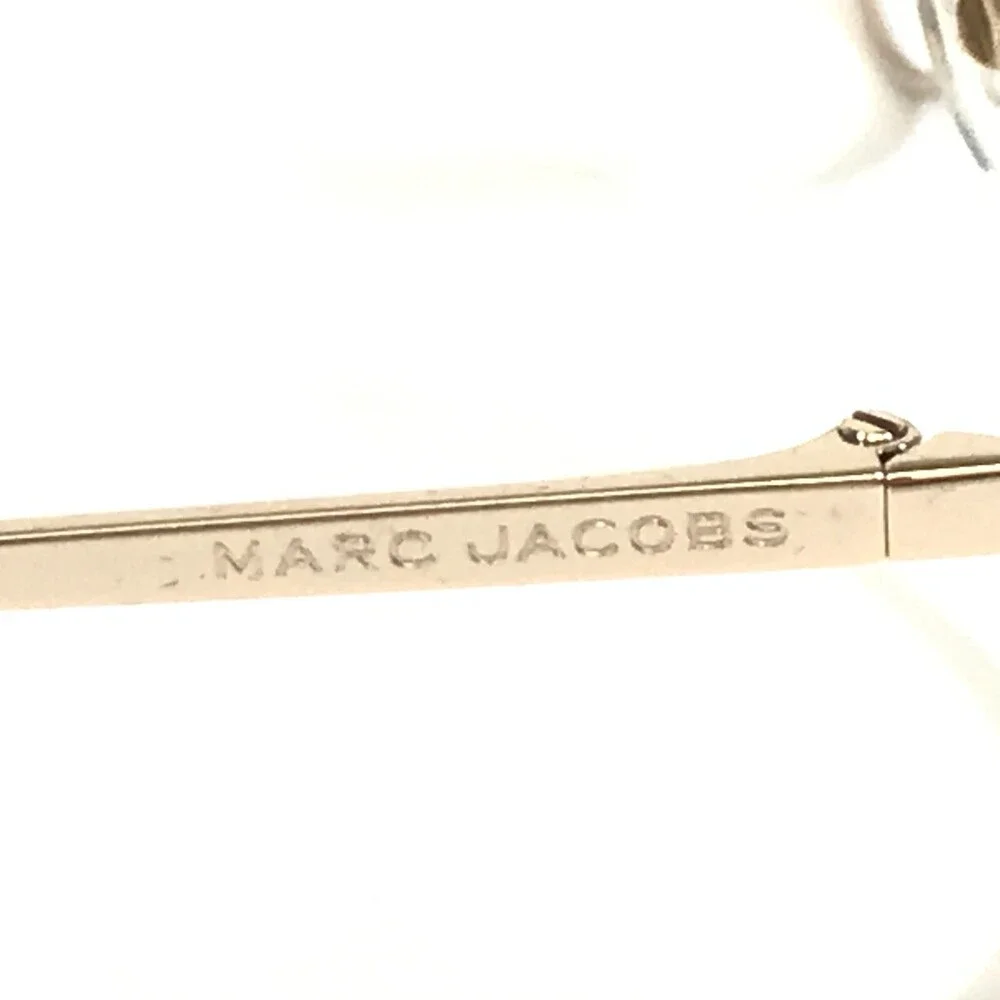 Marc Jacobs Eyeglasses Frames 475 2M2 Black Gold Round Full Rim 52-18-140